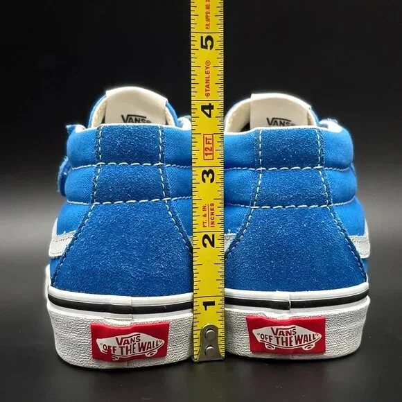 Vans Old Skool V Retro Court Blue White Unisex Sneakers 507698 Kid's Size 3.0 - Picture 4 of 12